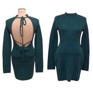 NWT Atoir Miaa Dress Size US 4 Emerald Green Open Back Mini